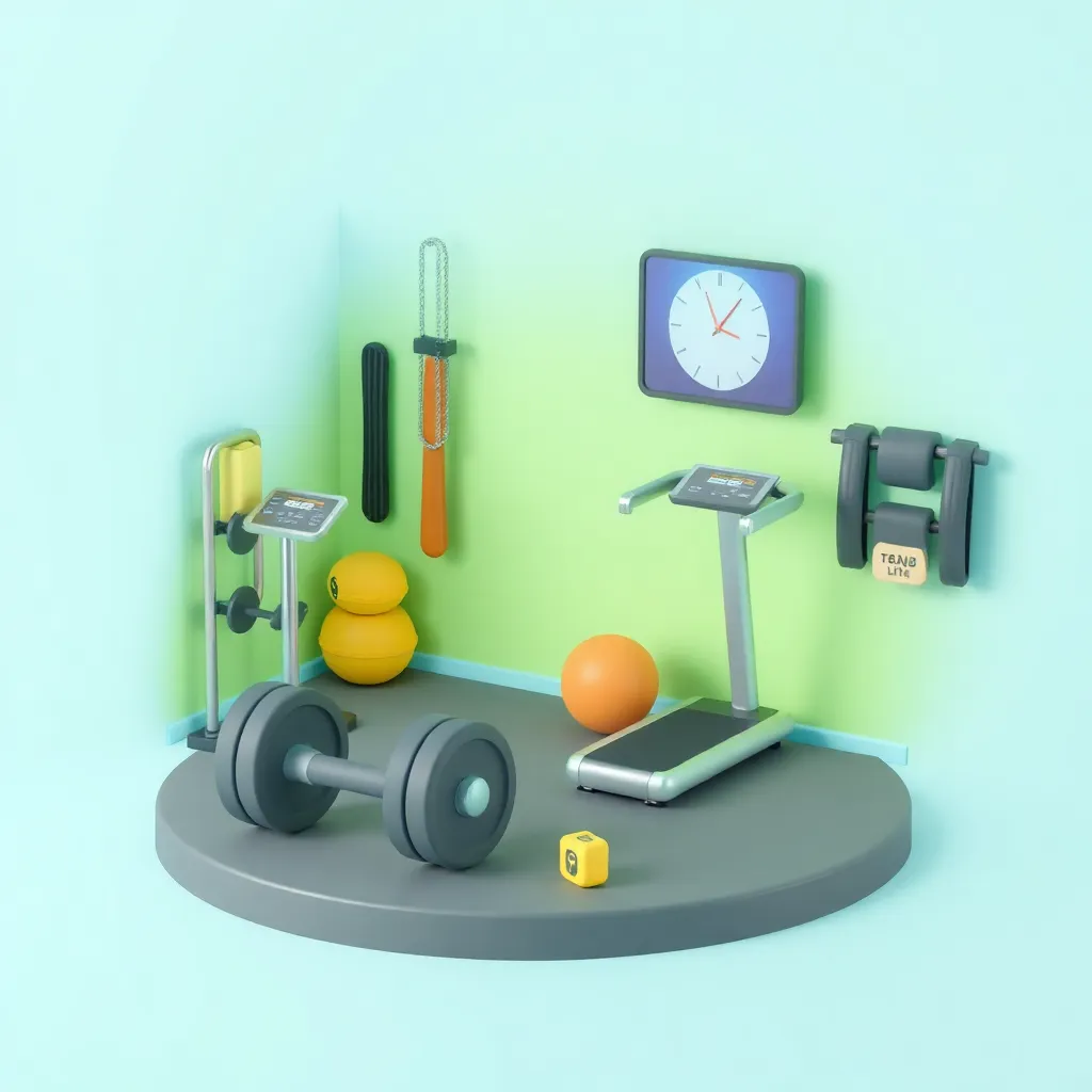 Objects 3d for gym